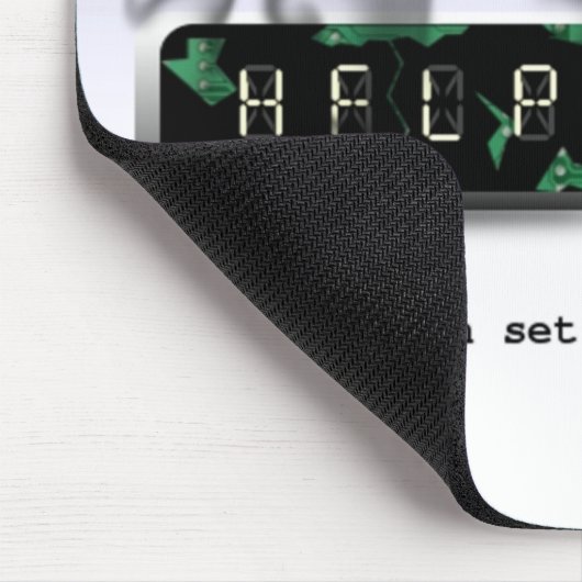 Tux anti daylight saving time Mousepad (Ecke)