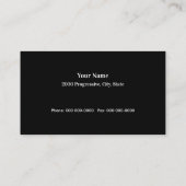 Tux Anzug Schneiderkarte Visitenkarte (Rückseite)
