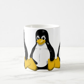 Tux, das Muster wiederholt Kaffeetasse