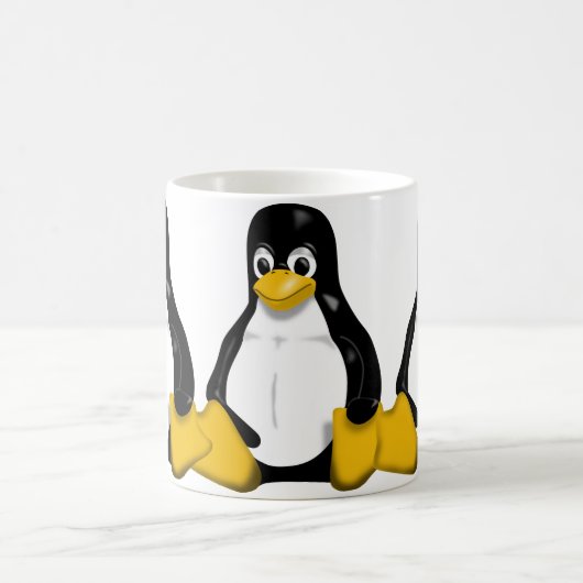 Tux, das Muster wiederholt Kaffeetasse (Mittel)