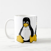 Tux, das Muster wiederholt Kaffeetasse (Links)