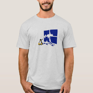 Tux der Linux-Pinguin erhält Mittelalter T-Shirt