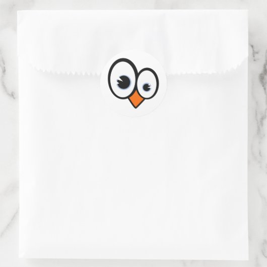 Tux Eyes Linux Pinguin Sticker (Tasche)