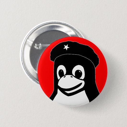 Tux Guevara Button (Vorne & Hinten)