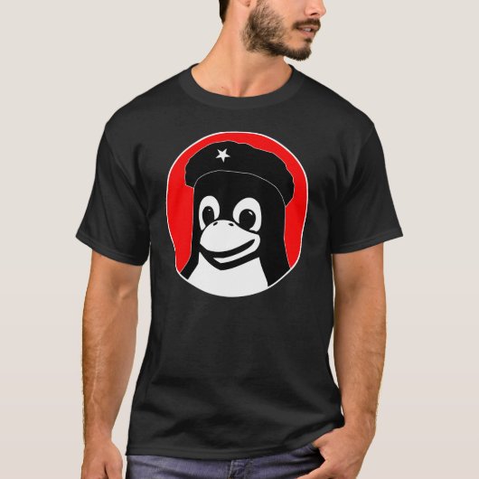 Tux Guevara (dunkel) T-Shirt (Vorderseite)