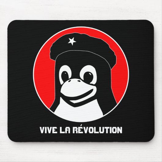 Tux Guevara (dunkel), Vive La Révolution Mousepad (Vorne)
