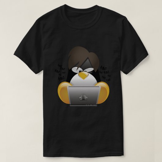 Tux hacker T-Shirt (Design vorne)