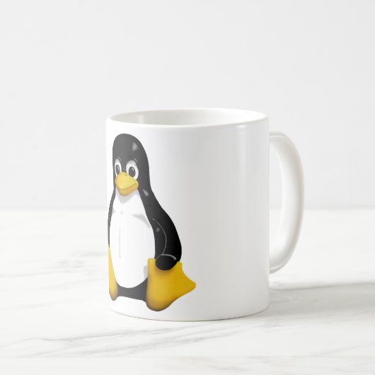 Tux Kaffeetasse (VorderseiteRechts)