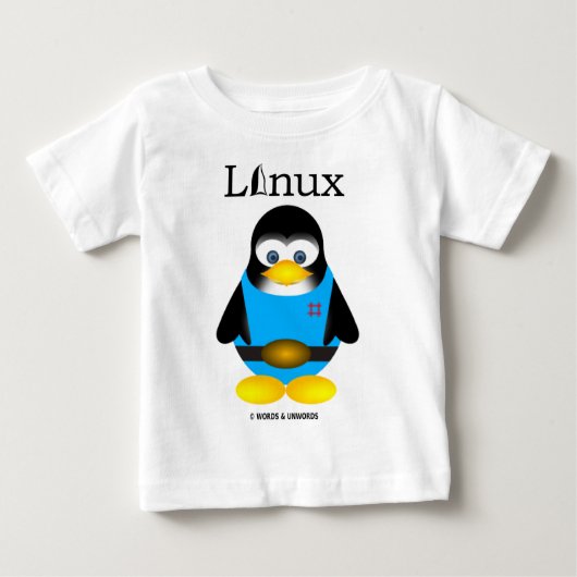Tux (Linux) Baby T-shirt (Vorderseite)