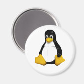 Tux Magnet (Vorderseite/Rückseite)