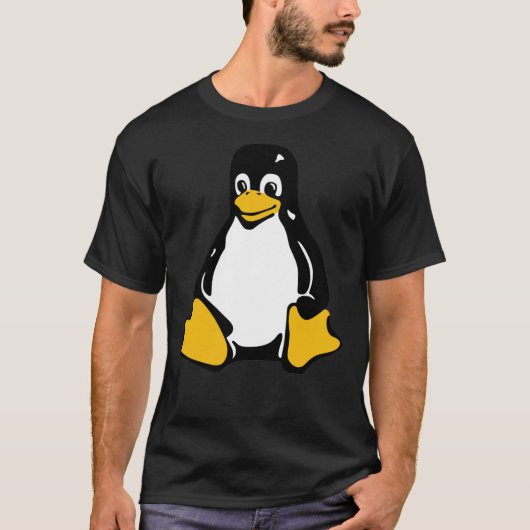 Tux Mascot T - Shirt Pinguin Linux Logo Classic T- (Vorderseite)