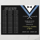 Tux Masonic Programmvorlage Freemason Stationery (Vorderseite)