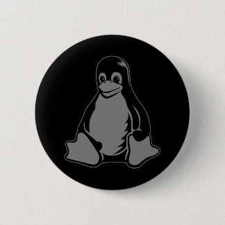 Tux Penguin - (Linux, Open Source, Copyleft, FSF) Button