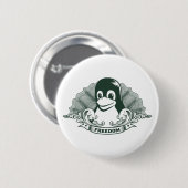 Tux Penguin - (Linux, Open Source, Copyleft, FSF) Button (Vorne & Hinten)