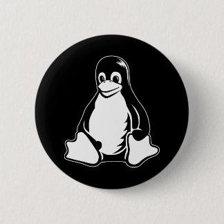 Tux Penguin - (Linux, Open Source, Copyleft, FSF) Button
