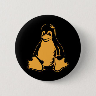 Tux Penguin - (Linux, Open Source, Copyleft, FSF) Button
