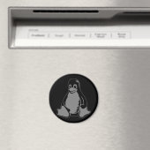 Tux Penguin - (Linux, Open Source, Copyleft, FSF) Magnet (In Situ (Geschirrspüler))