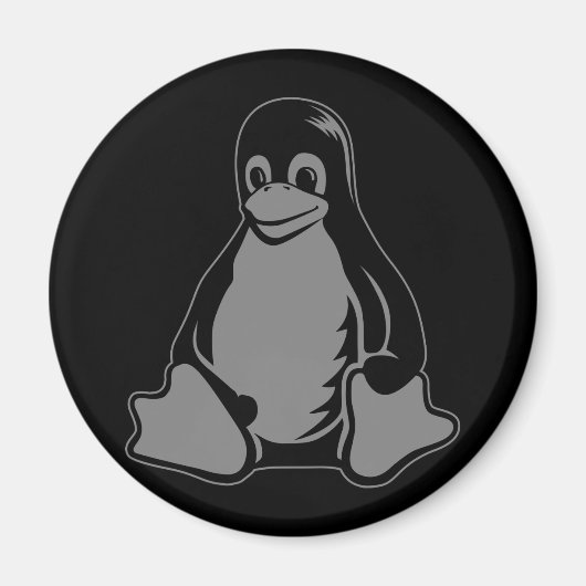 Tux Penguin - (Linux, Open Source, Copyleft, FSF) Magnet (Vorne)