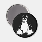 Tux Penguin - (Linux, Open Source, Copyleft, FSF) Magnet (Vorderseite/Rückseite)