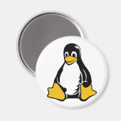 Tux Penguin - (Linux, Open Source, Copyleft, FSF) Magnet (Vorderseite/Rückseite)