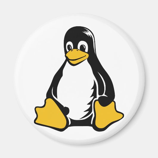 Tux Penguin - (Linux, Open Source, Copyleft, FSF) Magnet (Vorne)