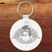 Tux Penguin - (Linux, Open Source, Copyleft, FSF) Schlüsselanhänger (Vorderseite)