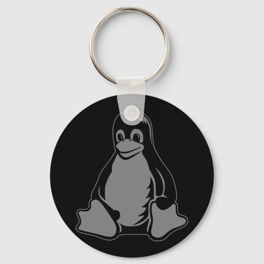 Tux Penguin - (Linux, Open Source, Copyleft, FSF) Schlüsselanhänger (Vorderseite)