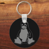 Tux Penguin - (Linux, Open Source, Copyleft, FSF) Schlüsselanhänger (Vorderseite)