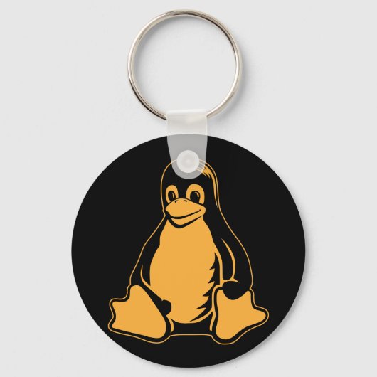Tux Penguin - (Linux, Open Source, Copyleft, FSF) Schlüsselanhänger (Vorderseite)