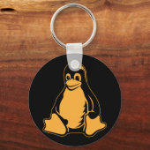 Tux Penguin - (Linux, Open Source, Copyleft, FSF) Schlüsselanhänger (Vorderseite)