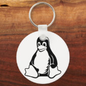 Tux Penguin - (Linux, Open Source, Copyleft, FSF) Schlüsselanhänger (Vorderseite)