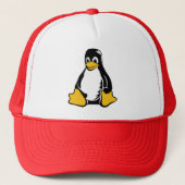Tux Penguin - (Linux, Open Source, Copyleft, FSF) Truckerkappe (Vorderseite)