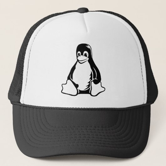 Tux Penguin - (Linux, Open Source, Copyleft, FSF) Truckerkappe (Vorderseite)