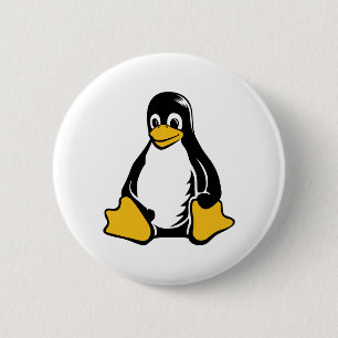 Tux-Pinguin - (Linux, Quelle, Copyleft, FSF) Button