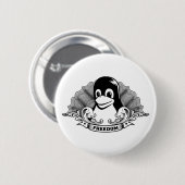 Tux-Pinguin - (Linux, Quelle, Copyleft, FSF) Button (Vorne & Hinten)