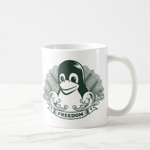 Tux-Pinguin - (Linux, Quelle, Copyleft, FSF) Kaffeetasse