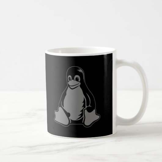 Tux-Pinguin - (Linux, Quelle, Copyleft, FSF) Kaffeetasse (Rechts)
