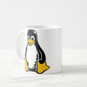 Tux-Pinguin - (Linux, Quelle, Copyleft, FSF) Kaffeetasse (Vorderseite Links)