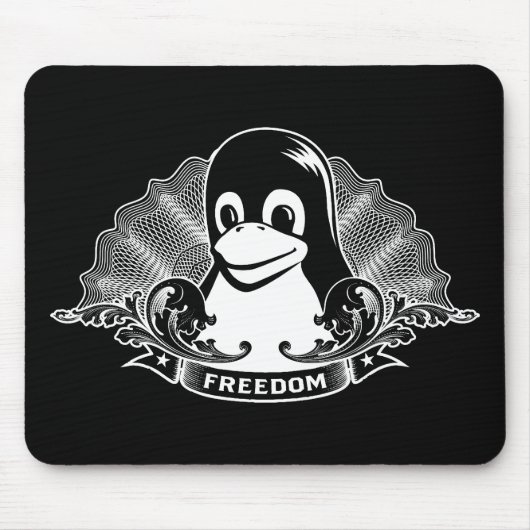Tux-Pinguin - (Linux, Quelle, Copyleft, FSF) Mousepad (Vorne)