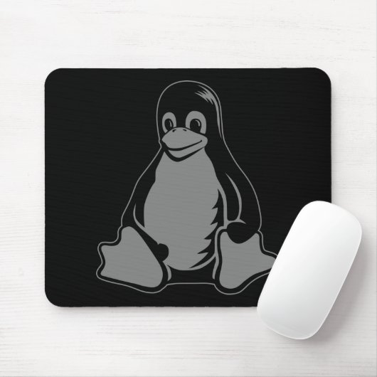 Tux-Pinguin - (Linux, Quelle, Copyleft, FSF) Mousepad (Mit Mouse)