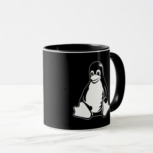 Tux-Pinguin - (Linux, Quelle, Copyleft, FSF) Tasse (VorderseiteRechts)