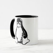 Tux-Pinguin - (Linux, Quelle, Copyleft, FSF) Tasse (Vorderseite Links)