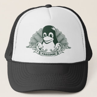 Tux-Pinguin - (Linux, Quelle, Copyleft, FSF) Truckerkappe