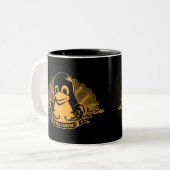 Tux-Pinguin - (Linux, Quelle, Copyleft, FSF) Zweifarbige Tasse (Vorderseite Links)