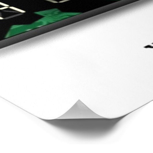 Tux Smash Clock-Anti-Daylight Rett Time Poster (Ecke)