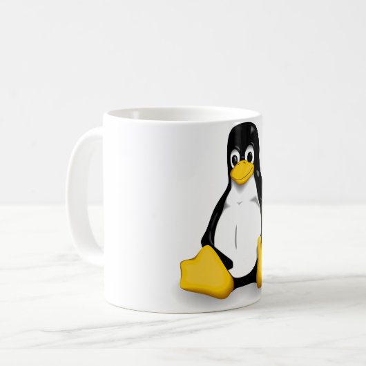 Tux-Tasse Kaffeetasse (Vorderseite Links)