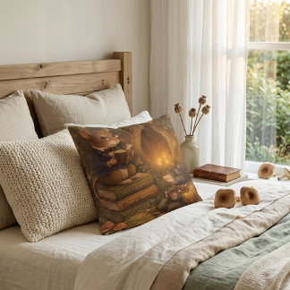 Tux & Twitch Cozy Storytime Woodland Kissen