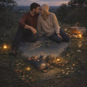 Tux & Twitch Under the Stars Fleecedecke