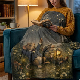 Tux & Twitch Under the Stars Fleecedecke