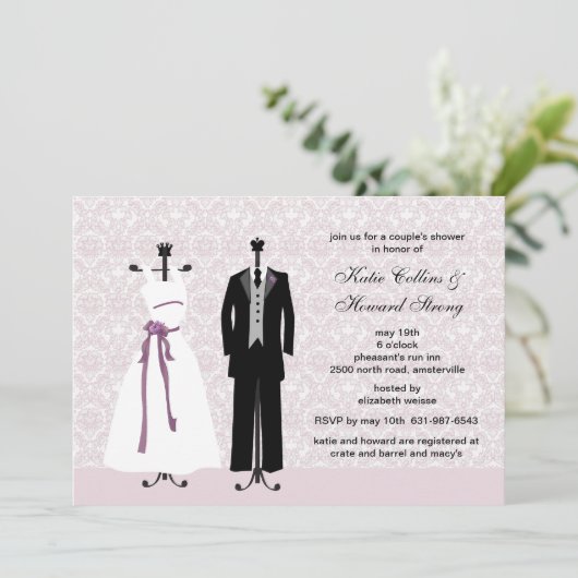 Tux und Gown Einladung (Stehend Vorderseite)